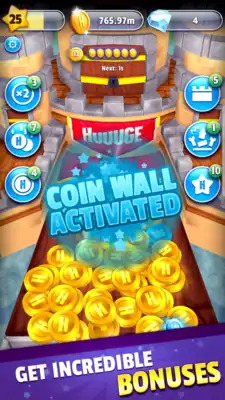 Play Huuuge Coin Machine: Idle Dozer Play Huuuge Coin Machine: Idle Dozer