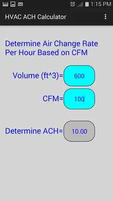 Play HVAC Air Change Tool