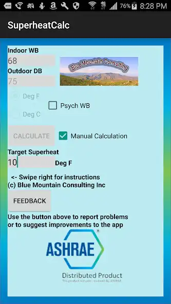 Play HVAC Superheat Calculator as an online game HVAC Superheat Calculator with UptoPlay