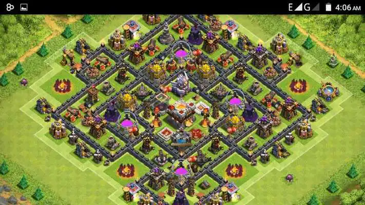 Play Hybrid Bases of Clash Of Clans