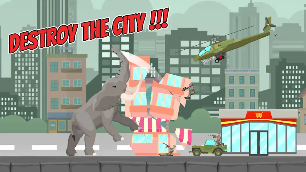 Play Hybrid Elephant: City Rampage as an online game Hybrid Elephant: City Rampage with UptoPlay