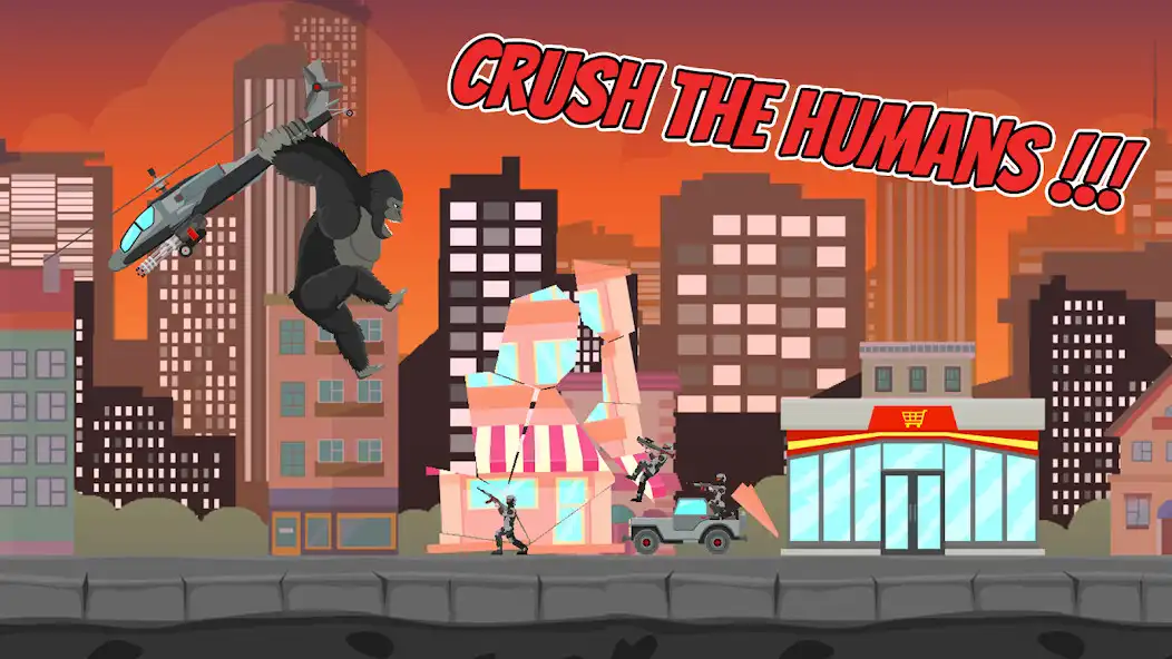 Play Hybrid Gorilla: Urban Rampage as an online game Hybrid Gorilla: Urban Rampage with UptoPlay