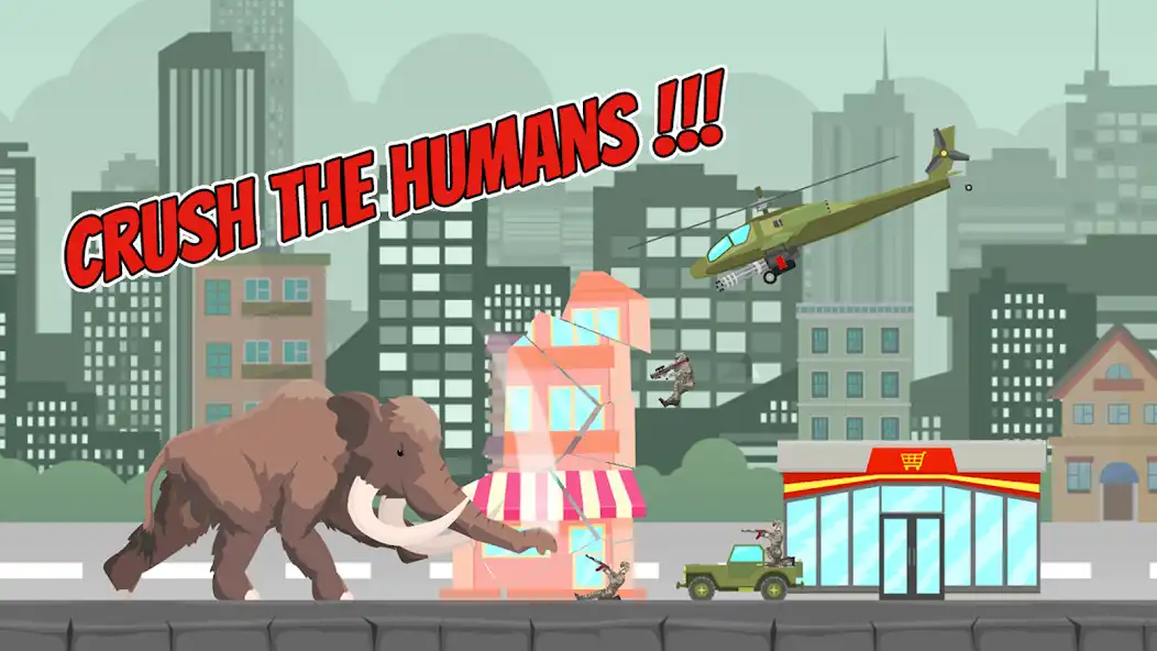 Play Hybrid Mammoth: City Rampage as an online game Hybrid Mammoth: City Rampage with UptoPlay