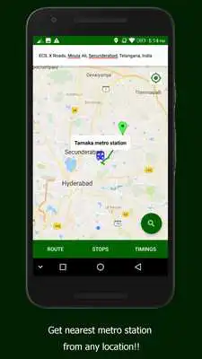 Play Hyderabad Simple Metro App, No ads (Telugu, Hindi)