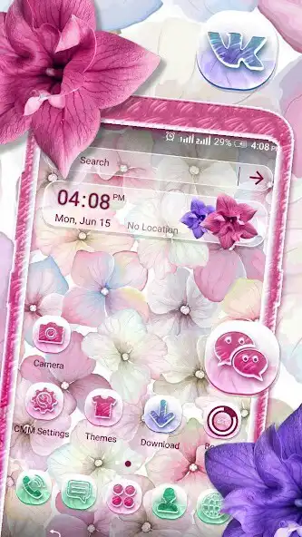 Play Hydrangea Flower LauncherTheme  and enjoy Hydrangea Flower LauncherTheme with UptoPlay