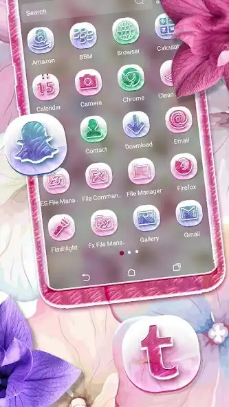 Play Hydrangea Flower LauncherTheme as an online game Hydrangea Flower LauncherTheme with UptoPlay