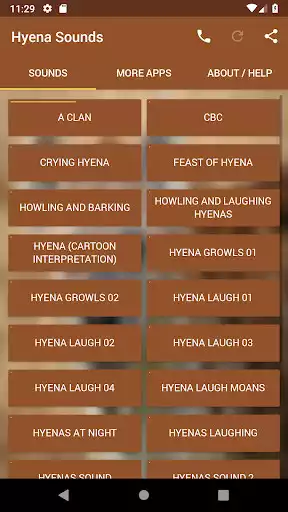 Play Hyenas Sounds  and enjoy Hyenas Sounds with UptoPlay