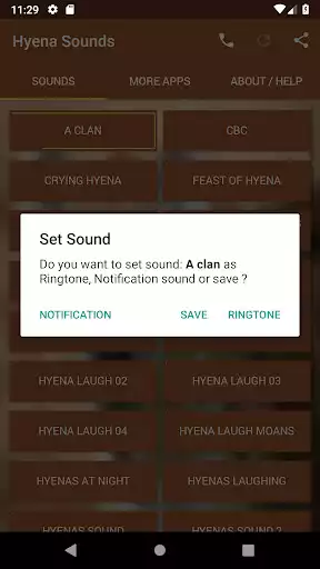 Play Hyenas Sounds as an online game Hyenas Sounds with UptoPlay