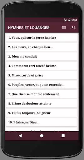 Play HYMNES ET LOUANGES  and enjoy HYMNES ET LOUANGES with UptoPlay