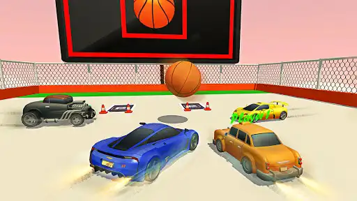 Play Hyper Basketball Car Mayhem as an online game Hyper Basketball Car Mayhem with UptoPlay