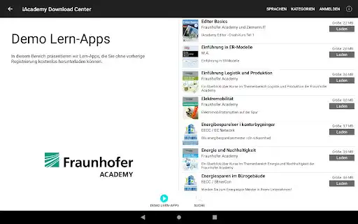 Play iAcademy Fraunhofer as an online game iAcademy Fraunhofer with UptoPlay