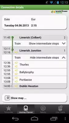 Play Iarnrod Eireann Irish Rail App