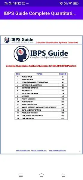 Play IBPS Quantitative Aptitude as an online game IBPS Quantitative Aptitude with UptoPlay
