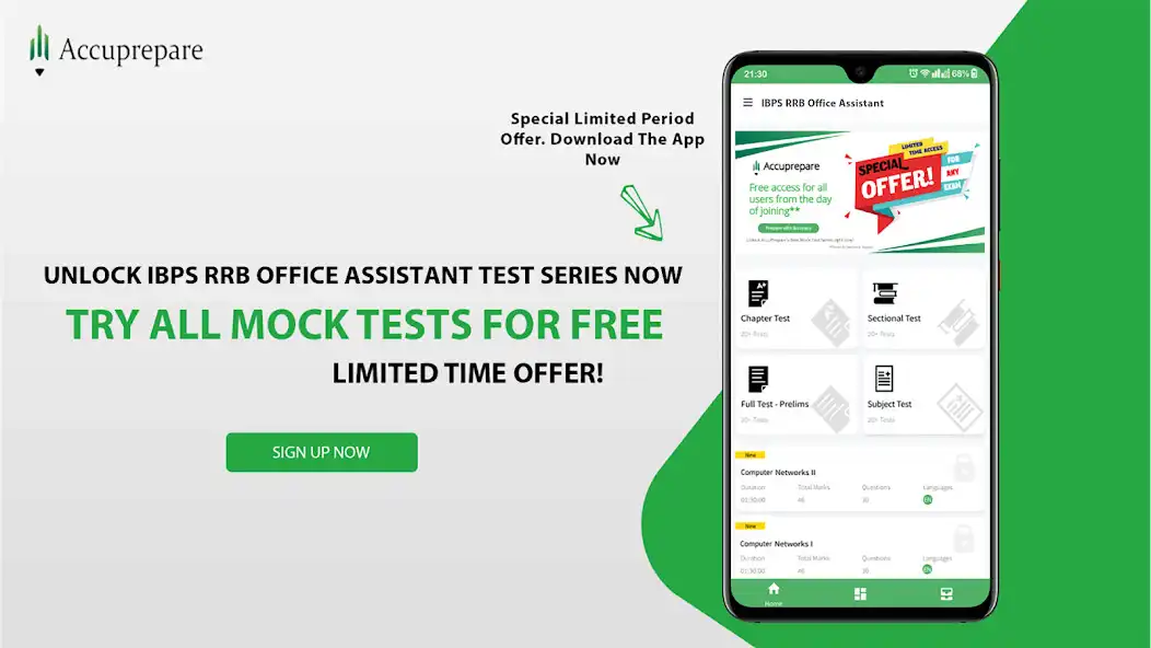 Play IBPS RRB Office Assistant Test  and enjoy IBPS RRB Office Assistant Test with UptoPlay