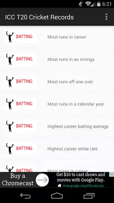 Play ICC T20 Cricket Records Play ICC T20 Cricket Records