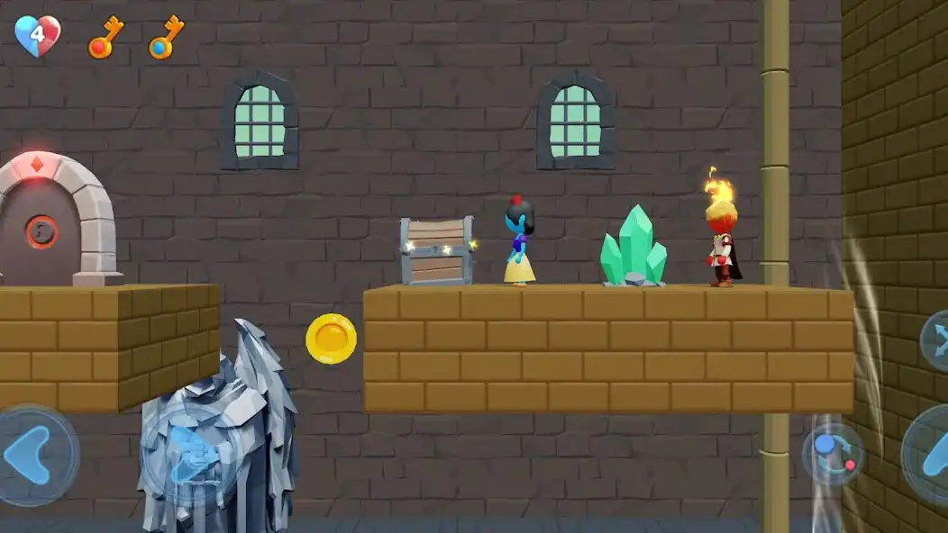 Play Ice and Fire Double Adventure as an online game Ice and Fire Double Adventure with UptoPlay