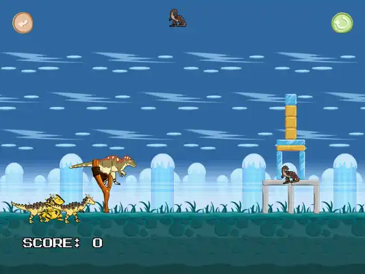 Play Ice Angry Dinosaurs