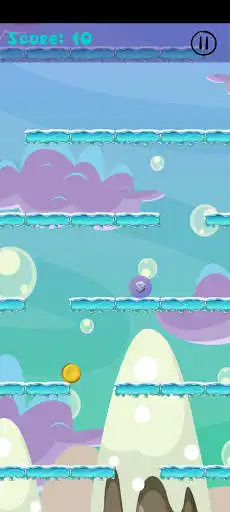 Play Ice Ball Falling as an online game Ice Ball Falling with UptoPlay