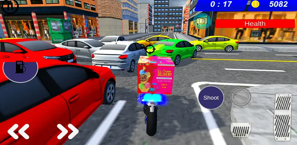 Play Ice Cream Bike Rush Race Game as an online game Ice Cream Bike Rush Race Game with UptoPlay