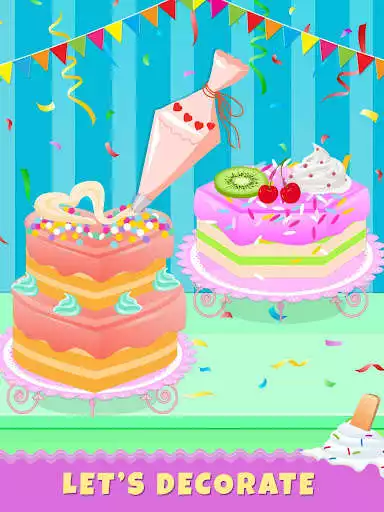 Play Ice Cream Cake Bakery Shop as an online game Ice Cream Cake Bakery Shop with UptoPlay