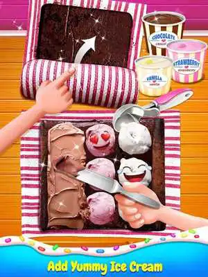 Play Ice Cream Cakes Roll Maker - Sweet and yummy