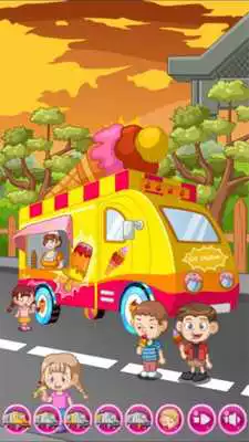 Play Ice Cream Cartoon Car