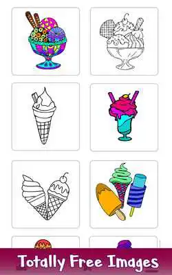 Play Ice Cream Color by Number - Food Coloring Pages