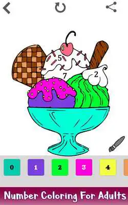 Play Ice Cream Color by Number - Food Coloring Pages
