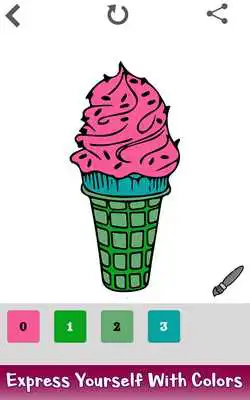 Play Ice Cream Color by Number - Food Coloring Pages