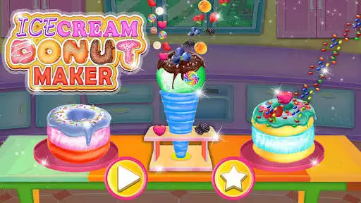 Play Ice Cream Donuts Maker: Dessert Cooking Games  and enjoy Ice Cream Donuts Maker: Dessert Cooking Games with UptoPlay
