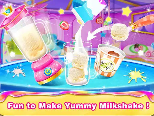 Play Ice Cream Milkshake Maker-Icy Dessert Sweet Games as an online game Ice Cream Milkshake Maker-Icy Dessert Sweet Games with UptoPlay