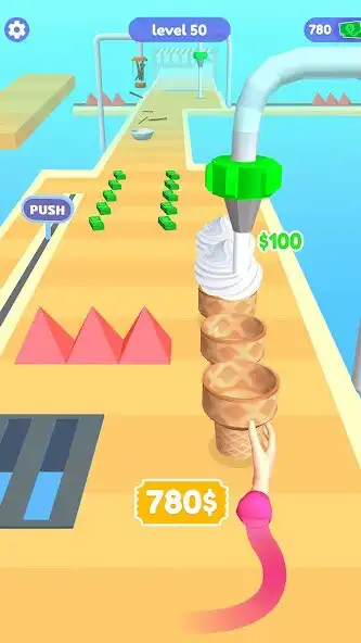 Play Ice Cream Stack- Dessert DIY as an online game Ice Cream Stack- Dessert DIY with UptoPlay