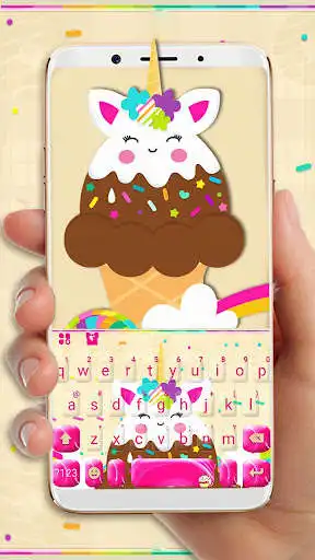 Play Icecream Unicorn Fun Cat Keyboard Theme  and enjoy Icecream Unicorn Fun Cat Keyboard Theme with UptoPlay