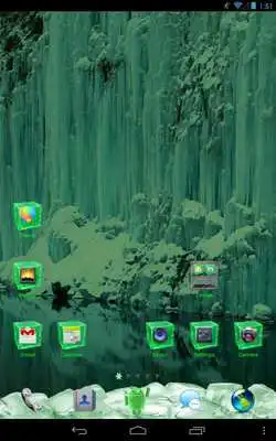 Play IceCube Green GOLauncher Theme