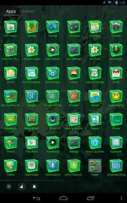 Play IceCube Green GOLauncher Theme