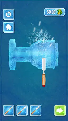 Play Ice Cutter - Ice Carving Simulator as an online game Ice Cutter - Ice Carving Simulator with UptoPlay