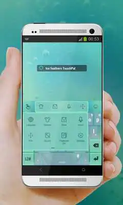 Play Ice feathers Keypad Cover