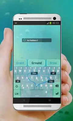Play Ice feathers Keypad Cover