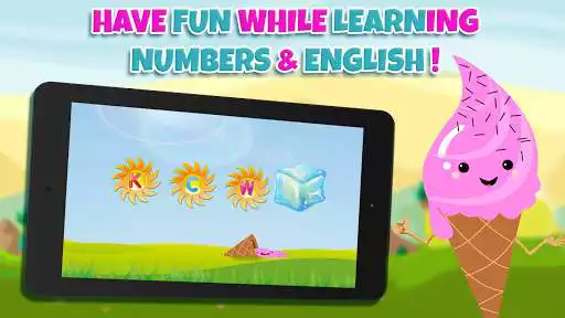 Play Ice Hero - Learn numbers  Letters with IceCream as an online game Ice Hero - Learn numbers  Letters with IceCream with UptoPlay