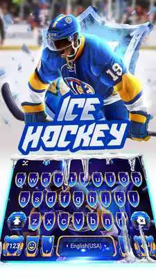 Play Ice Hockey Animated Keyboard Theme