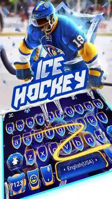 Play Ice Hockey Animated Keyboard Theme