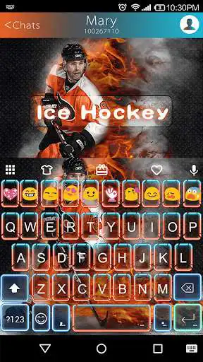 Play APK Ice Hockey Emoji Keyboard Skin  and enjoy Ice Hockey Emoji Keyboard Skin with UptoPlay com.kkkeyboard.emoji.keyboard.theme.IceHockey