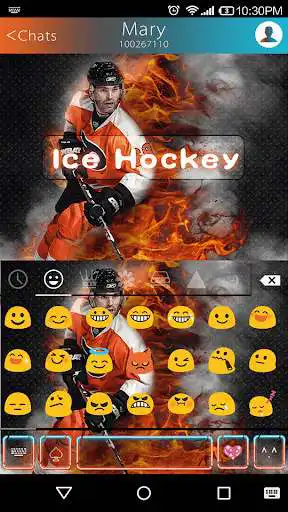 Play APK Ice Hockey Emoji Keyboard Skin  and enjoy Ice Hockey Emoji Keyboard Skin with UptoPlay com.kkkeyboard.emoji.keyboard.theme.IceHockey