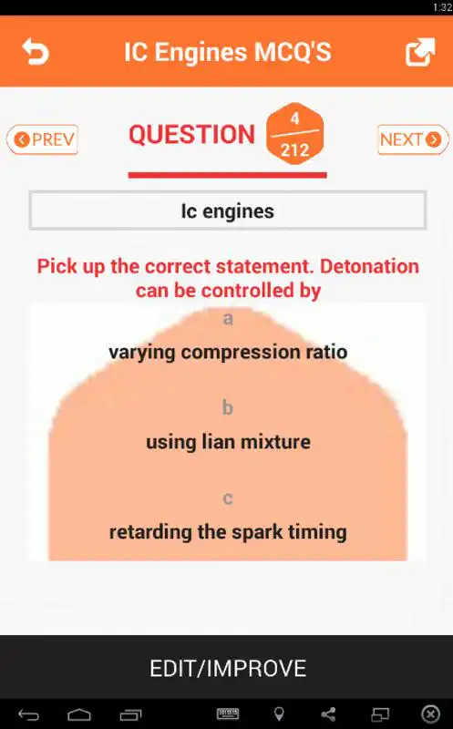Play I.C Engines MCQs