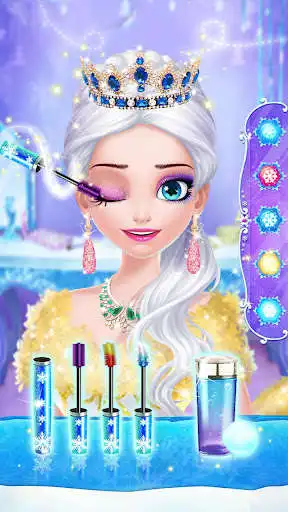Play Ice Princess Makeup Fever as an online game Ice Princess Makeup Fever with UptoPlay