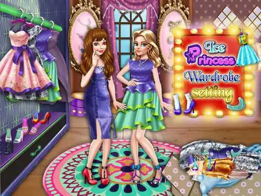 Play Ice Princess  Queen Fashion Wardrobe Setting Game