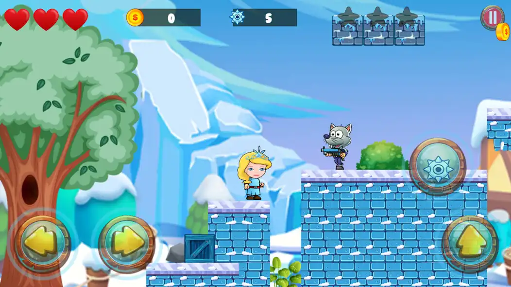 Play Ice Princess Winter Run Adventure as an online game Ice Princess Winter Run Adventure with UptoPlay