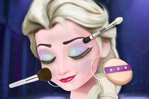 Play Ice Queen Eye Makeup Game