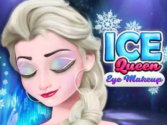 Play Ice Queen Eye Makeup Game