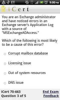 Play iCert 1Z0-047 Practice Exam